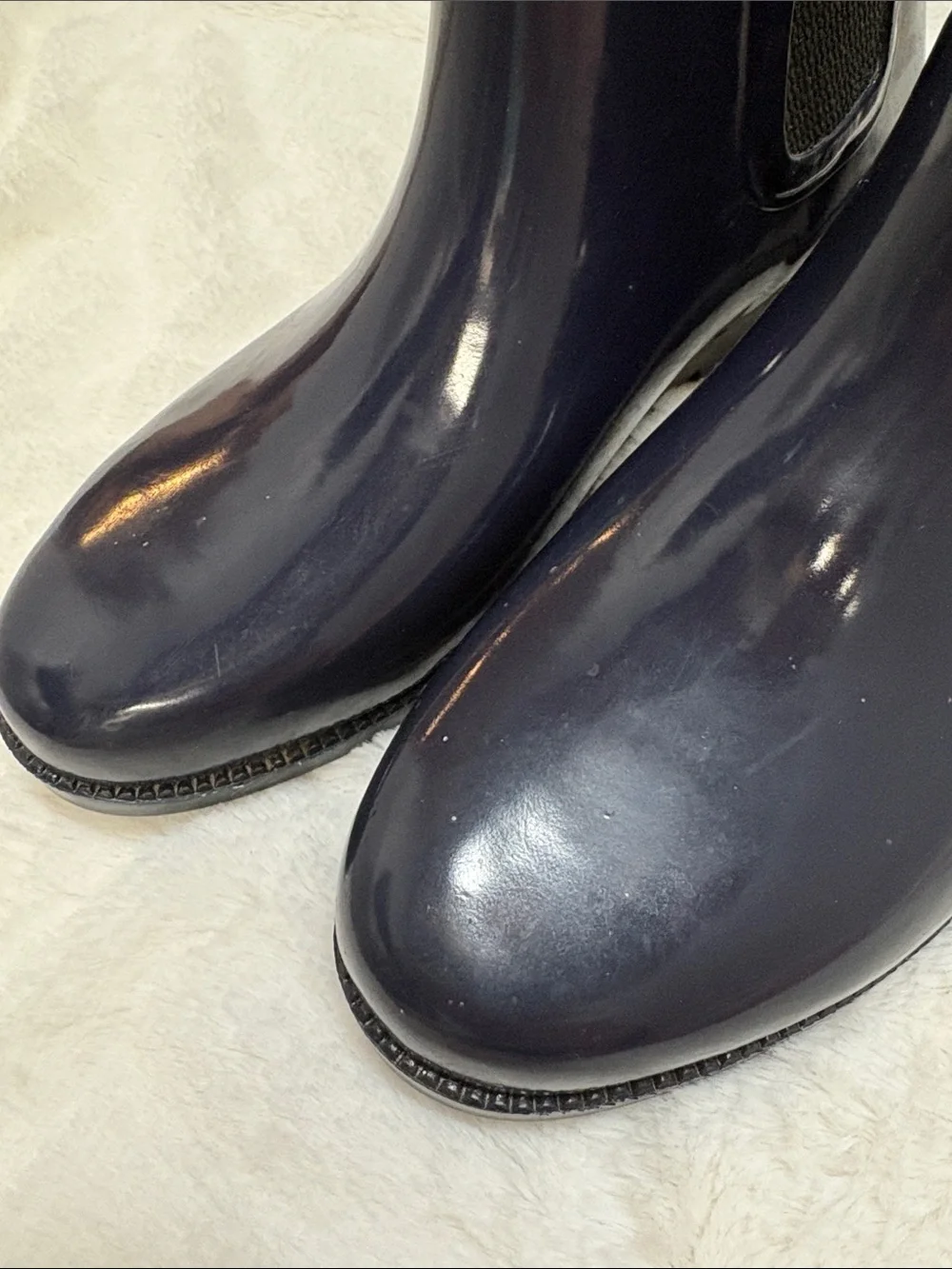 Electric Karma Navy Rain/Garden Boots Ankle Booties - Size 8